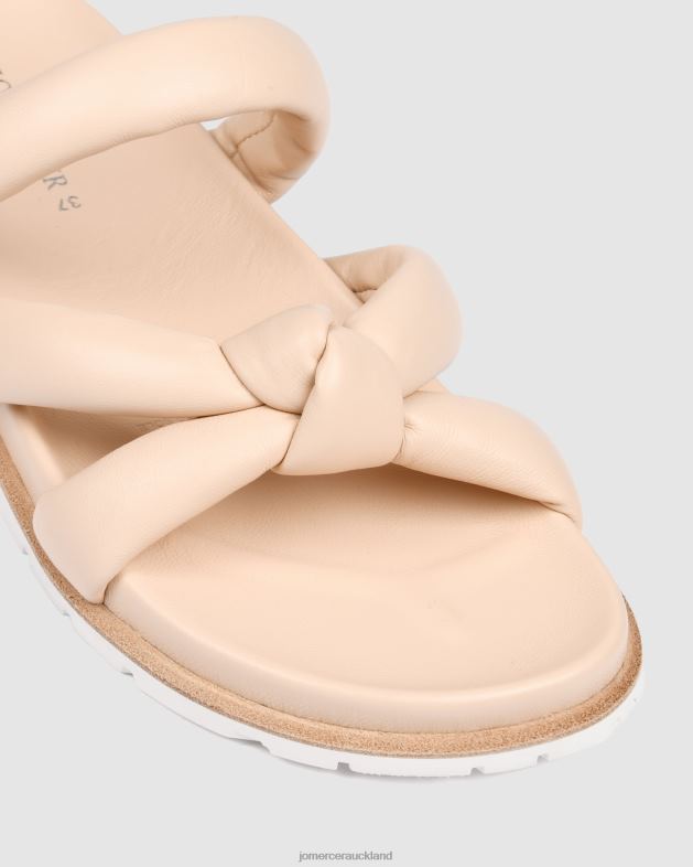 Jo Mercer Powder Pink Leather Hillary flat slides Footwear 46242265