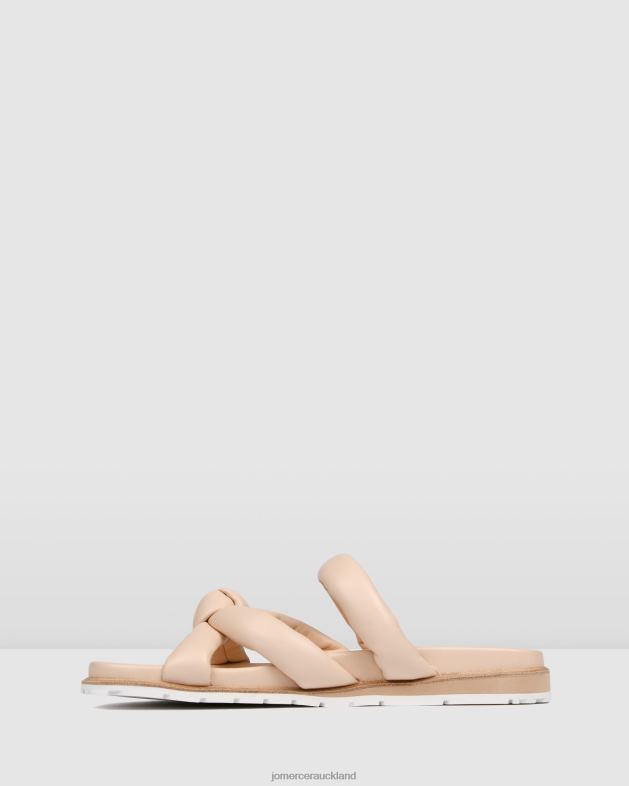 Jo Mercer Powder Pink Leather Hillary flat slides Footwear 46242265
