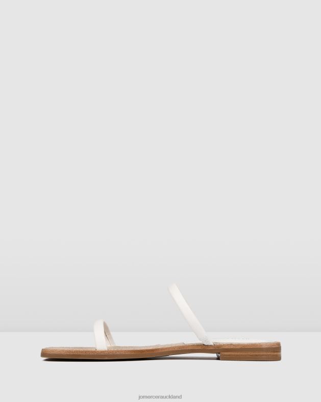Jo Mercer White Leather Theodora flat slides Footwear 46242267