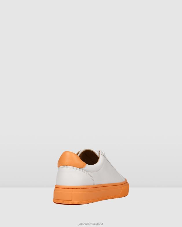Jo Mercer White Soft Orange Leather Chaos sneakers Footwear 46242243